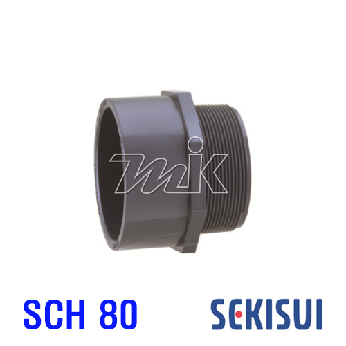 PVC(SCH80) (수나사)밸브소켓(16752) - 명인코리아