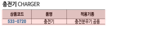 [광성분무기] 충전기 (48627) - 명인코리아