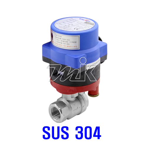 밸콘 방수용 전동밸브세트(스텐304/AC220V) 15A,20A,25A(17615) - 명인코리아