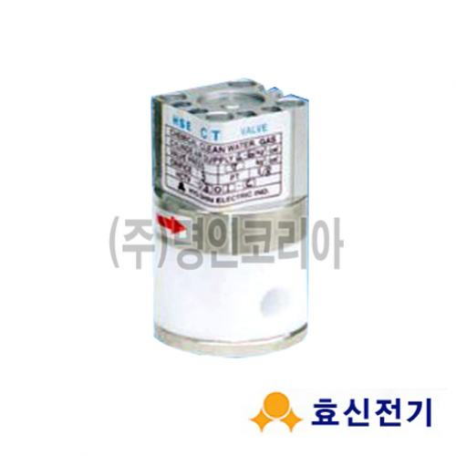 솔레노이드밸브(내화학-공압용)소형직동식2way-6A,8A상시열림형 (HCTV)(10833) - 명인코리아