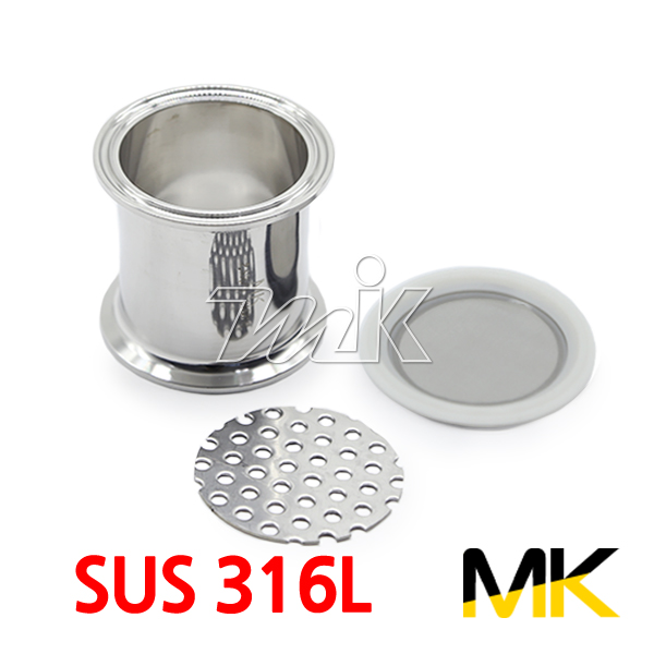 쎄니타리 단관-스트레너겸용-2페럴(SUS316L)(실리콘-메쉬가스켓)(MK)(19962) - 명인코리아