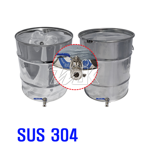 스텐드럼통150L(1T) 위생밸브-쎄니타리(밀폐/개방형)(20445) - 명인코리아
